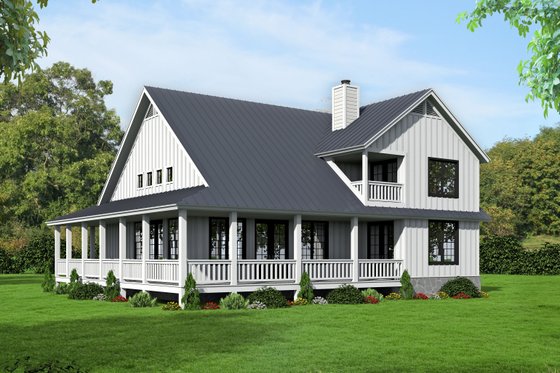 Exterior - Other Elevation 3 for Country House Plan #932-33 - 3 bed, 2.5 bath