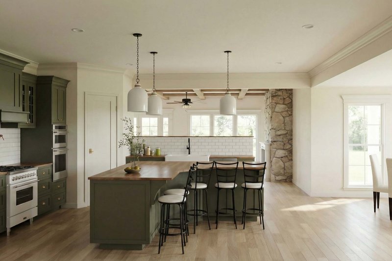House Blueprint - Interior - Kitchen 1 for Farmhouse House Plan #923-477 - 3 bed, 2 bath