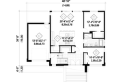 Contemporary Style House Plan - 2 Beds 1 Baths 1158 Sq/Ft Plan #25-4877 