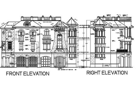 Exterior - Other Elevation for Mediterranean House Plan #115-148 - 3 bed, 5 bath