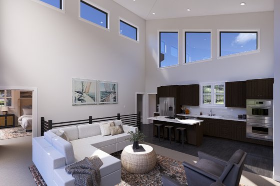 Interior - Family Room 1 for Modern House Plan #1060-365 - 3 bed, 2.5 bath