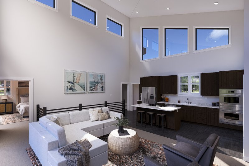 Dream House Plan - Interior - Family Room 1 for Modern House Plan #1060-365 - 3 bed, 2.5 bath