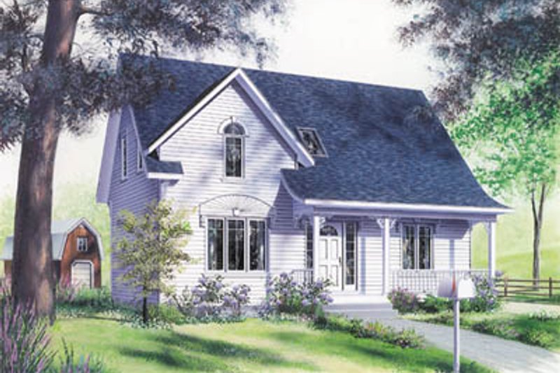 Home Plan - Country Exterior - Front Elevation Plan #23-224