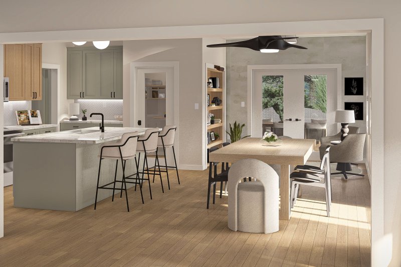 Dream House Plan - Interior - Dining Room 1 for Craftsman House Plan #455-301 - 3 bed, 2.5 bath