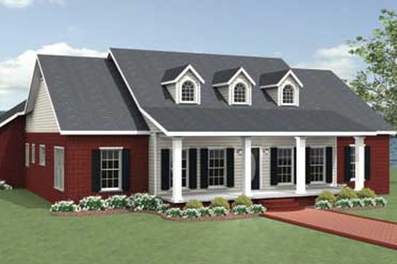 Home Plan - Traditional Exterior - Front Elevation Plan #44-190
