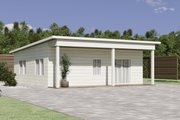 Beach Style House Plan - 2 Beds 2 Baths 745 Sq/Ft Plan #1106-63 