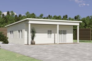 Beach Exterior - Front Elevation Plan #1106-63