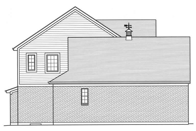 Dream House Plan - Left Side Elevation
