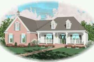 Colonial Exterior - Front Elevation Plan #81-582