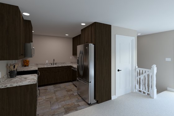 Interior - Kitchen 1 for Barndominium House Plan #1060-379 - 1 bed, 1.5 bath