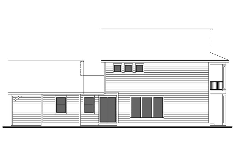 Architectural House Design - Exterior - Other Elevation for Colonial House Plan #1073-34 - 4 bed, 2.5 bath
