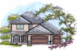 Traditional Exterior - Front Elevation Plan #70-976