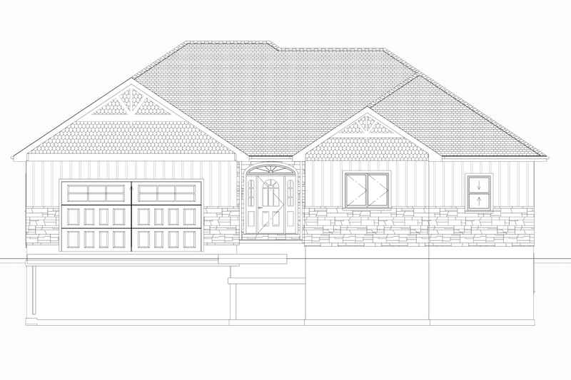 House Blueprint - Photo 6 for Farmhouse House Plan #1109-23 - 5 bed, 2 bath