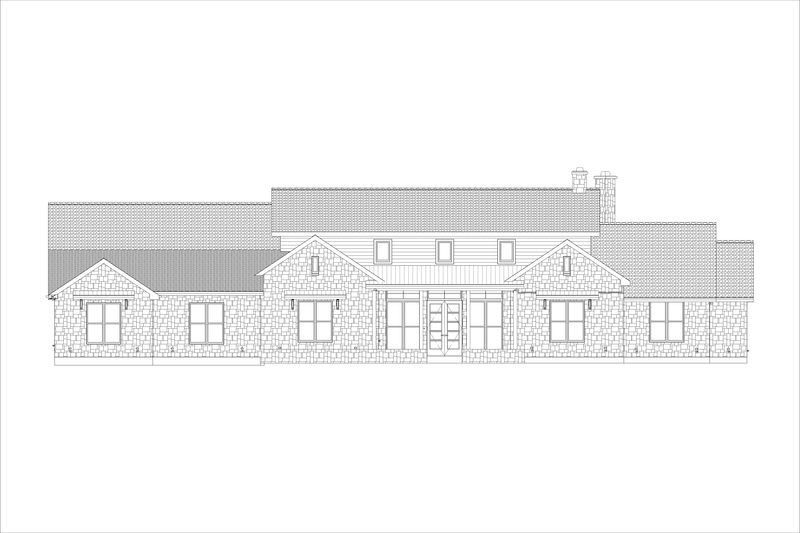 House Design - Exterior - Front Elevation 3 for Contemporary House Plan #1127-7 - 4 bed, 3.5 bath