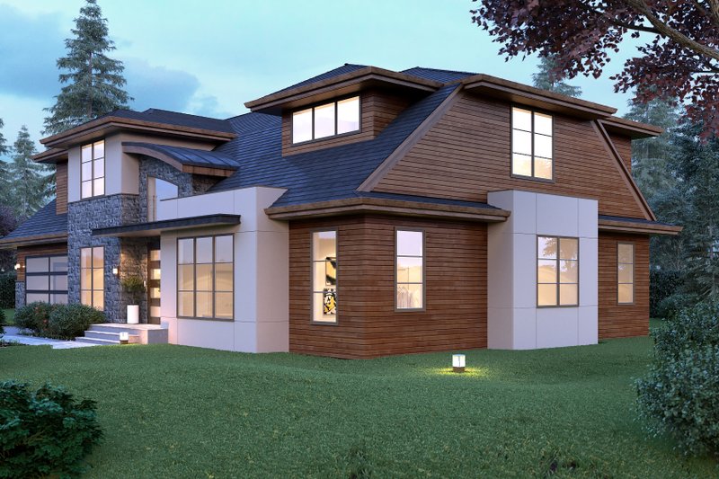 House Plan Design - Exterior - Other Elevation for Modern House Plan #1066-53 - 4 bed, 3.5 bath