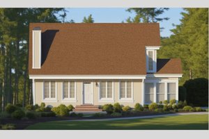 Cottage Exterior - Front Elevation Plan #3-167