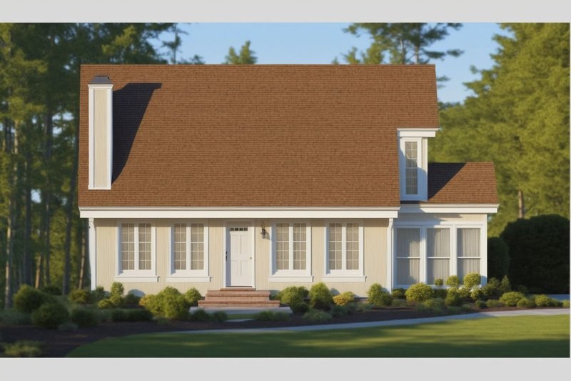 House Design - Cottage Exterior - Front Elevation Plan #3-167