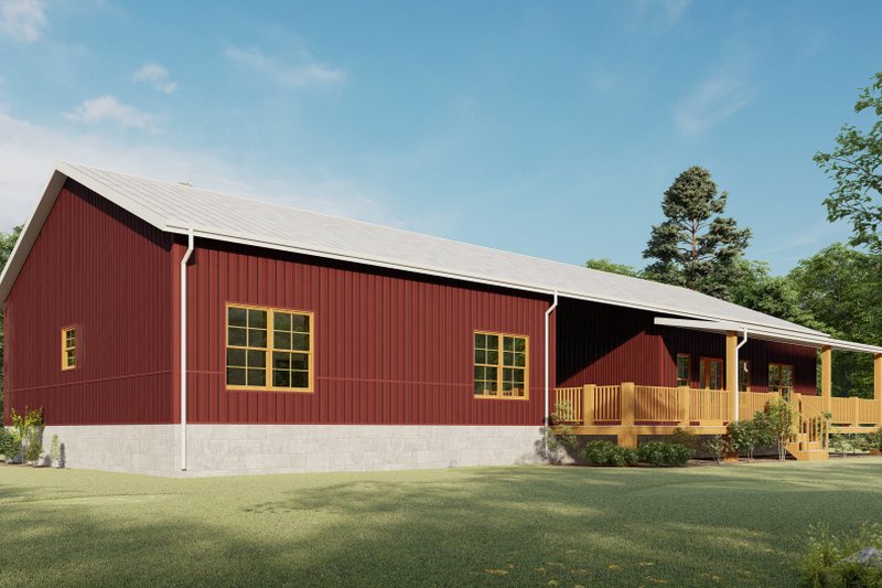 Home Plan - Exterior - Other Elevation 6 for Barndominium House Plan #1092-24 - 5 bed, 3 bath