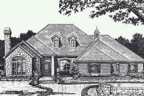 Exterior - Front Elevation for Colonial House Plan #310-869 - 3 bed, 2.5 bath