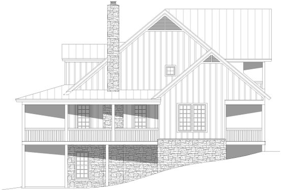 Exterior - Other Elevation 1 for Traditional House Plan #932-454 - 3 bed, 3.5 bath