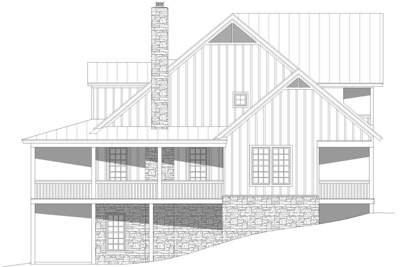 Dream House Plan - Exterior - Other Elevation 1 for Traditional House Plan #932-454 - 3 bed, 3.5 bath