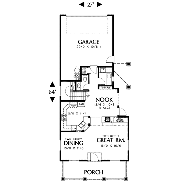House Plan Design - Traditional Floor Plan - Main Floor Plan #48-194