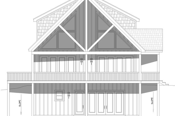 Exterior - Other Elevation 1 for Country House Plan #932-910 - 2 bed, 3.5 bath