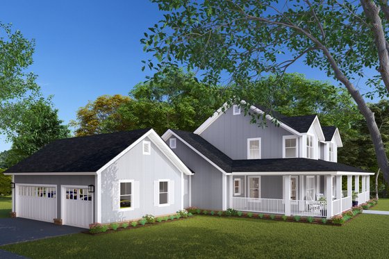 Exterior - Other Elevation 5 for Farmhouse House Plan #513-2172 - 3 bed, 4 bath