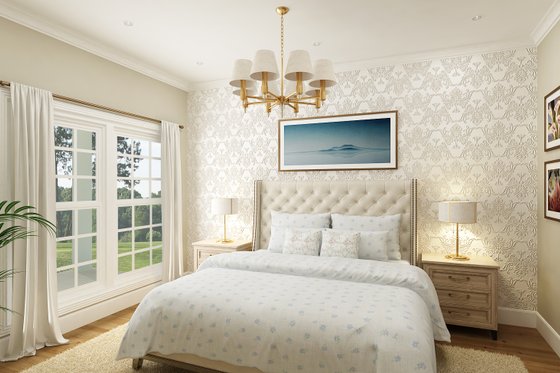 Interior - Master Bedroom for Cottage House Plan #45-619 - 3 bed, 2.5 bath