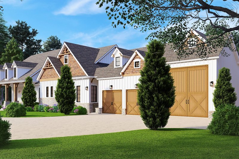 Dream House Plan - Exterior - Front Elevation 5 for Country House Plan #54-453 - 4 bed, 4.5 bath