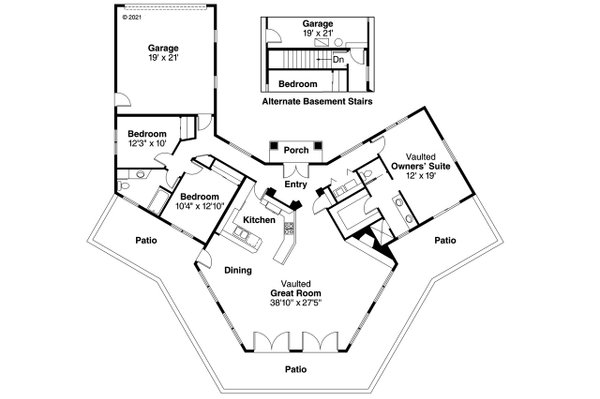 Dream House Plan - Floor Plan - Main Floor Plan #124-249