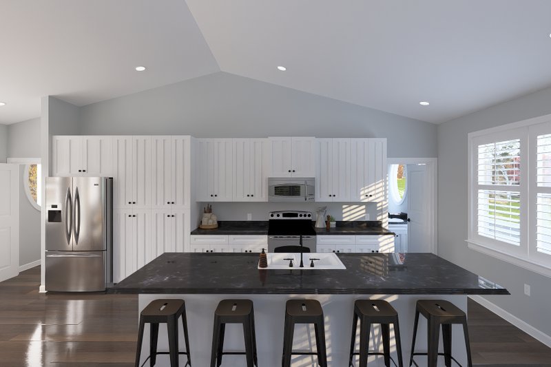 Dream House Plan - Interior - Kitchen for Barndominium House Plan #1060-408 - 2 bed, 1.5 bath
