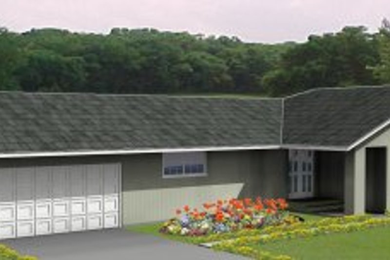 Dream House Plan - Adobe / Southwestern Exterior - Front Elevation Plan #1-257