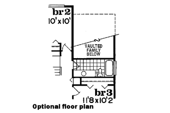 Floor Plan - Other Floor for Farmhouse House Plan #47-285 - 4 bed, 2.5 bath