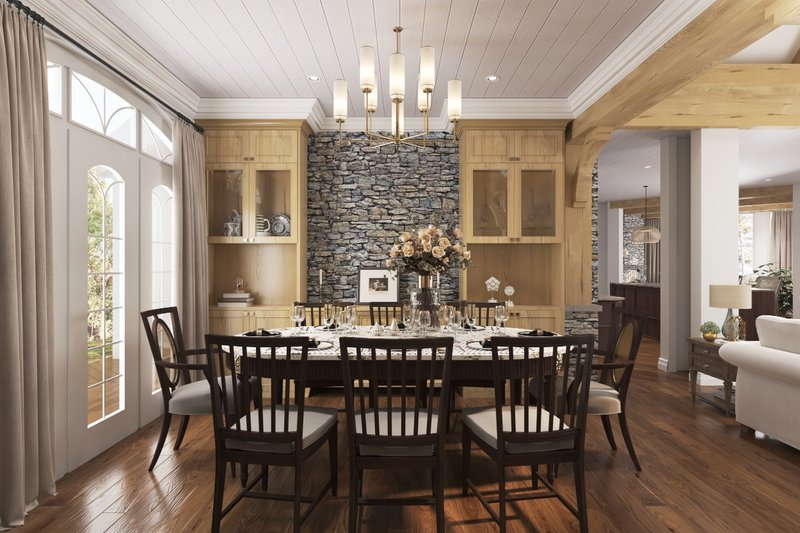 Home Plan - Interior - Dining Room for Craftsman House Plan #54-468 - 3 bed, 2.5 bath