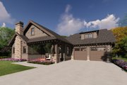 Craftsman Style House Plan - 5 Beds 5 Baths 4633 Sq/Ft Plan #1069-39 Exterior 