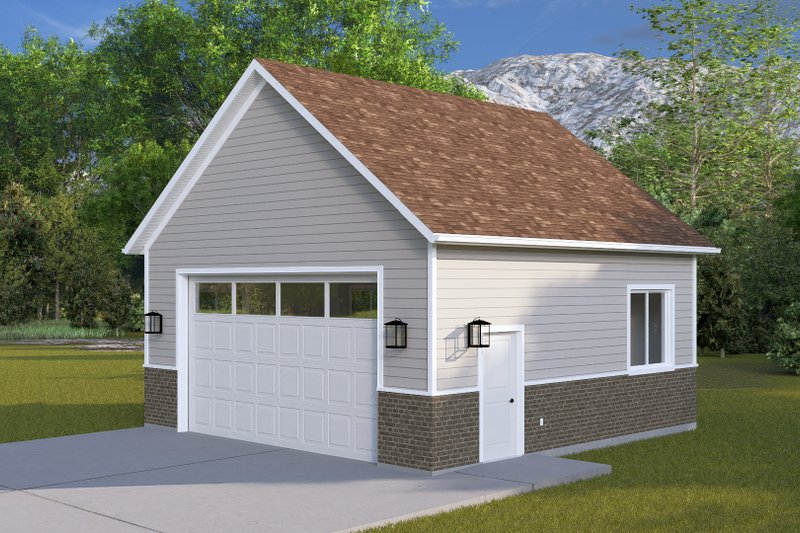 House Blueprint - Exterior - Front Elevation 4 for Craftsman House Plan #1060-359, 0 bath