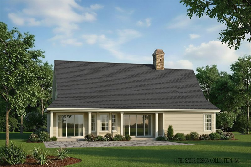 Home Plan - Exterior - Rear Elevation for Country House Plan #930-177 - 3 bed, 2 bath