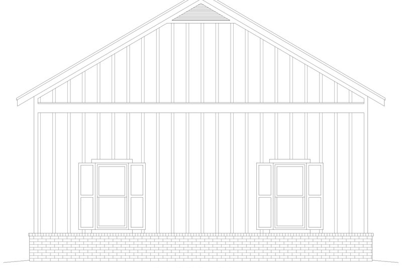 House Blueprint - Exterior - Other Elevation 1 for Country House Plan #932-1414, 0 bath