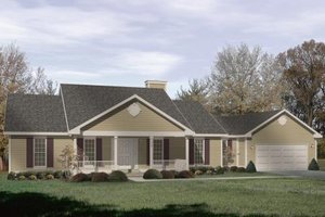 Dream House Plan - Traditional Exterior - Front Elevation Plan #22-109