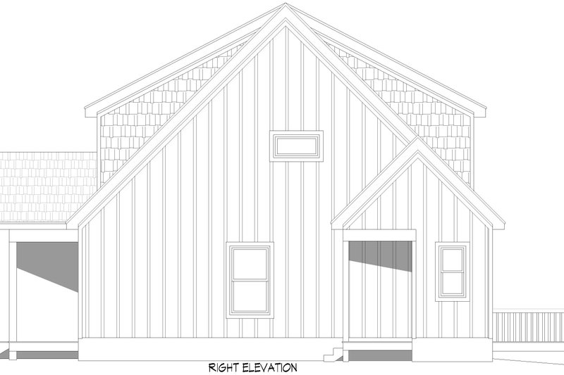 Architectural House Design - Exterior - Other Elevation 1 for Country House Plan #932-1100 - 3 bed, 3.5 bath