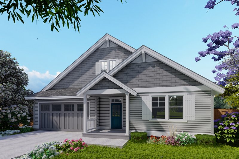 Dream House Plan - Craftsman Exterior - Front Elevation Plan #53-671