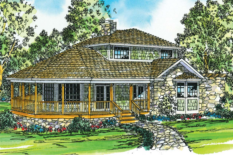 Home Plan - Country Exterior - Front Elevation Plan #124-149