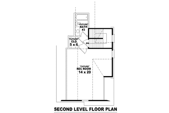 Floor Plan - Upper Floor for Traditional House Plan #81-1100 - 3 bed, 3 bath