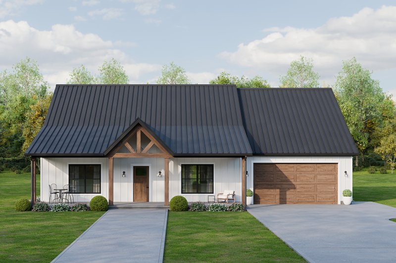 Dream House Plan - Exterior - Front Elevation 3 for Country House Plan #1089-66 - 3 bed, 2 bath