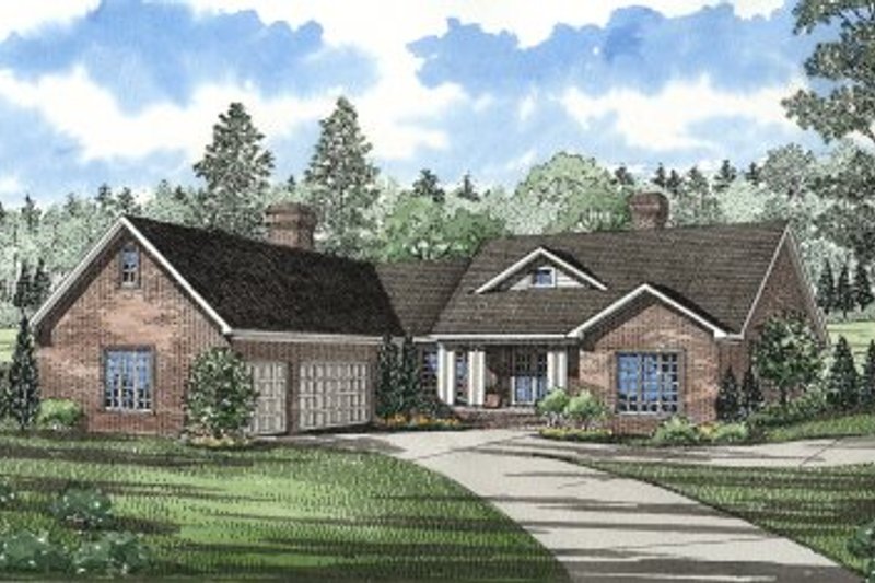 Dream House Plan - Traditional Exterior - Front Elevation Plan #17-1022