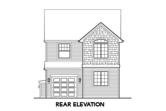 Exterior - Rear Elevation for Country House Plan #48-308 - 3 bed, 2.5 bath
