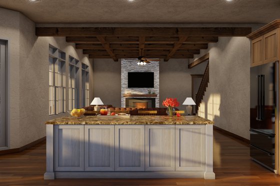 Interior - Kitchen 4 for European House Plan #923-31 - 4 bed, 3.5 bath