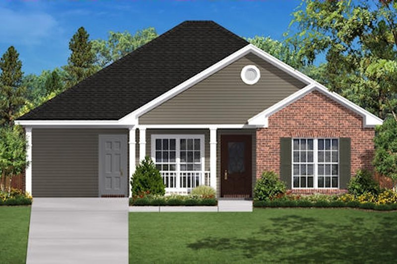 Architectural House Design - Traditional Exterior - Front Elevation Plan #430-2