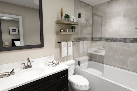 Interior - Bathroom 2 for Craftsman House Plan #51-1382 - 3 bed, 3.5 bath